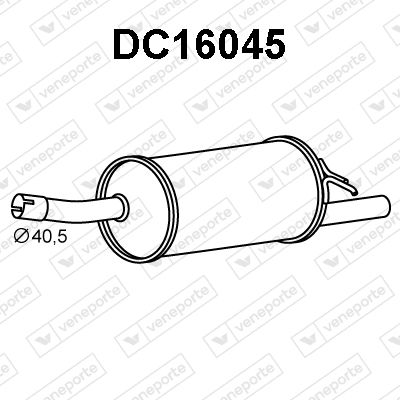 DC16045 VENEPORTE Глушитель выхлопных газов конечный