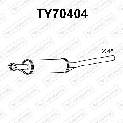 TY70404 VENEPORTE Предглушитель выхлопных газов