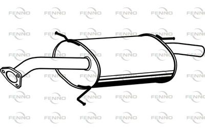 P3849 FENNO Глушитель выхлопных газов конечный