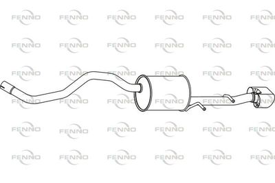 P49045 FENNO Глушитель выхлопных газов конечный