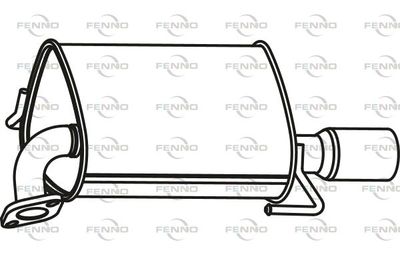 P9043 FENNO Глушитель выхлопных газов конечный