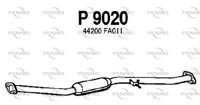 P9020 FENNO Средний глушитель выхлопных газов