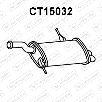 CT15032 VENEPORTE Глушитель выхлопных газов конечный