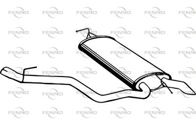 P3716 FENNO Глушитель выхлопных газов конечный