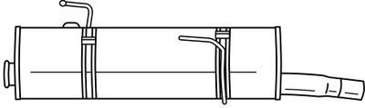 45680 SIGAM Глушитель выхлопных газов конечный
