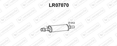 LR07070 VENEPORTE Предглушитель выхлопных газов
