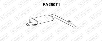 FA25071 VENEPORTE Глушитель выхлопных газов конечный