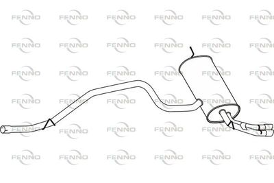 P72186 FENNO Глушитель выхлопных газов конечный