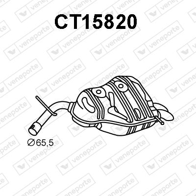 CT15820 VENEPORTE Глушитель выхлопных газов конечный