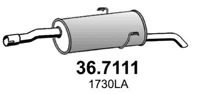 367111 ASSO Глушитель выхлопных газов конечный