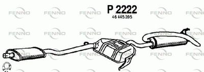 P2222 FENNO Глушитель выхлопных газов конечный