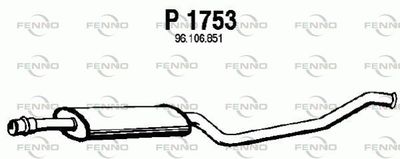 P1753 FENNO Средний глушитель выхлопных газов