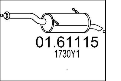 0161115 MTS Глушитель выхлопных газов конечный