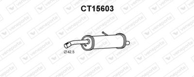 CT15603 VENEPORTE Глушитель выхлопных газов конечный