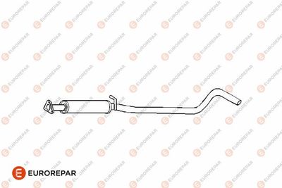 E12858K EUROREPAR Средний глушитель выхлопных газов