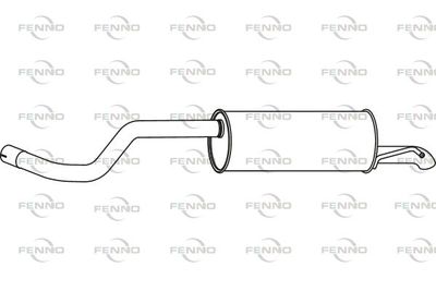 P55023 FENNO Глушитель выхлопных газов конечный