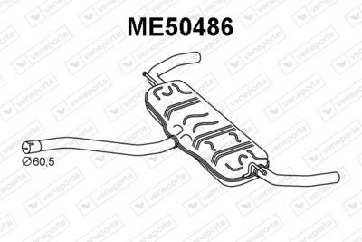 ME50486 VENEPORTE Глушитель выхлопных газов конечный