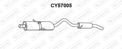 CY57005 VENEPORTE Глушитель выхлопных газов конечный