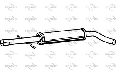 P1247 FENNO Средний глушитель выхлопных газов