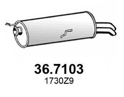367103 ASSO Глушитель выхлопных газов конечный