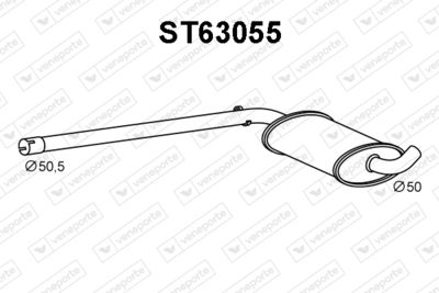 ST63055 VENEPORTE Средний глушитель выхлопных газов