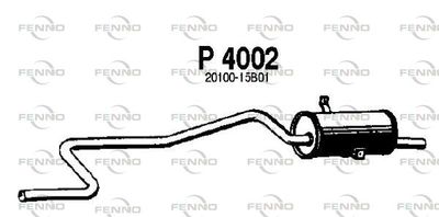 P4002 FENNO Глушитель выхлопных газов конечный