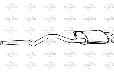 P7557 FENNO Глушитель выхлопных газов конечный