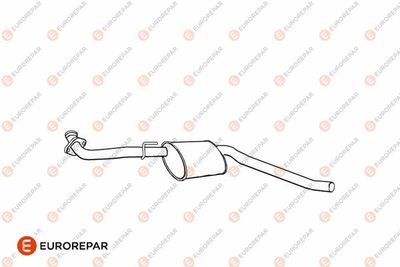 E12818S EUROREPAR Предглушитель выхлопных газов
