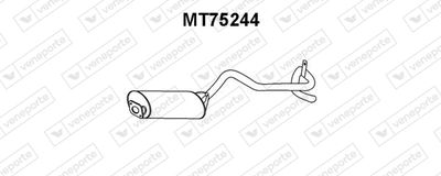 MT75244 VENEPORTE Глушитель выхлопных газов конечный