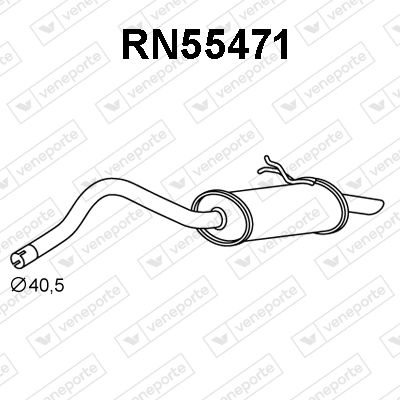RN55471 VENEPORTE Глушитель выхлопных газов конечный