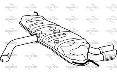 P1277 FENNO Глушитель выхлопных газов конечный