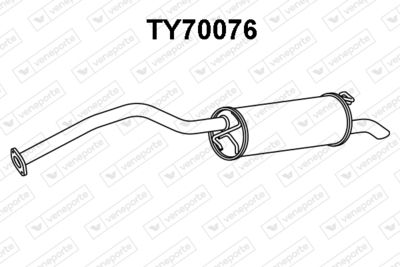 TY70076 VENEPORTE Глушитель выхлопных газов конечный