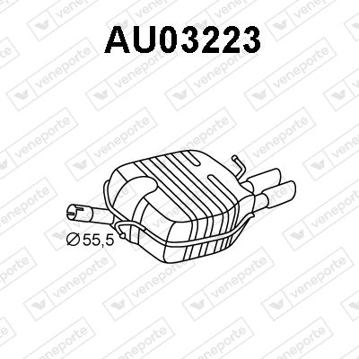 AU03223 VENEPORTE Глушитель выхлопных газов конечный