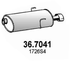 367041 ASSO Глушитель выхлопных газов конечный