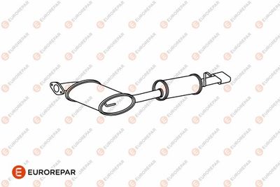 E12888P EUROREPAR Глушитель выхлопных газов конечный