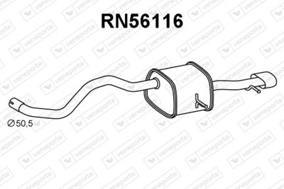 RN56116 VENEPORTE Глушитель выхлопных газов конечный
