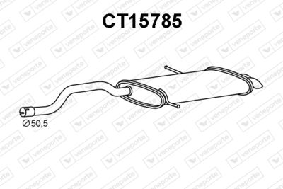 CT15785 VENEPORTE Глушитель выхлопных газов конечный