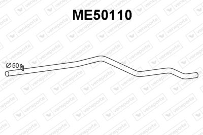 ME50110 VENEPORTE Глушитель выхлопных газов конечный