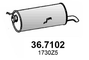 367102 ASSO Глушитель выхлопных газов конечный