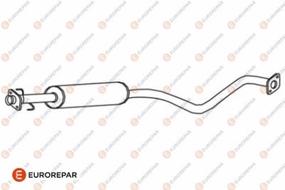 E12873G EUROREPAR Средний глушитель выхлопных газов