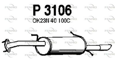 P3106 FENNO Глушитель выхлопных газов конечный