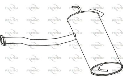 P29027 FENNO Глушитель выхлопных газов конечный