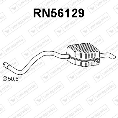 RN56129 VENEPORTE Глушитель выхлопных газов конечный