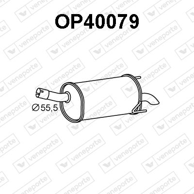 OP40079 VENEPORTE Глушитель выхлопных газов конечный