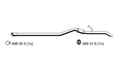 331043 ERNST Глушитель выхлопных газов конечный