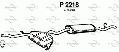 P2218 FENNO Глушитель выхлопных газов конечный