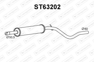 ST63202 VENEPORTE Предглушитель выхлопных газов