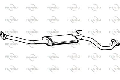 P4260 FENNO Средний глушитель выхлопных газов