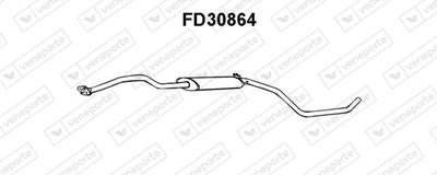 FD30864 VENEPORTE Средний глушитель выхлопных газов