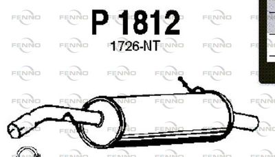 P1812 FENNO Глушитель выхлопных газов конечный